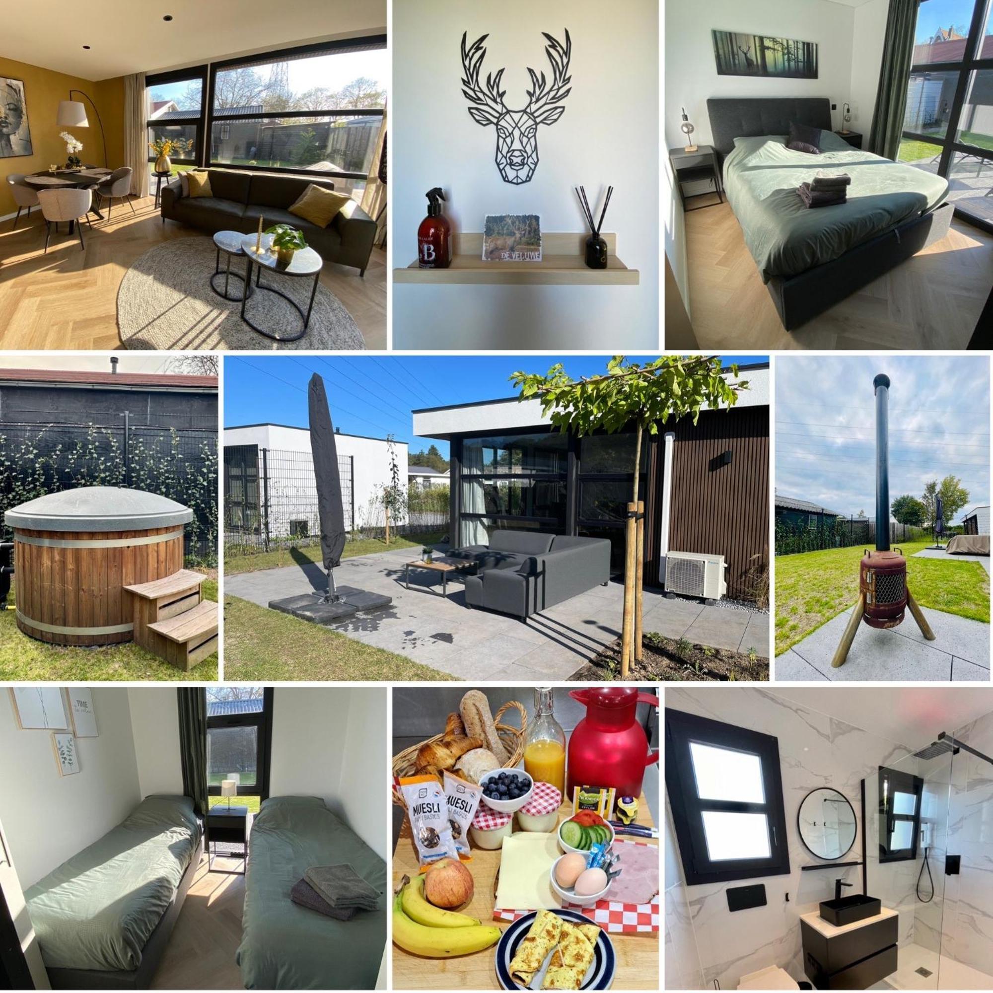 Edelhert, Moderne En Comfortabele Vakantiewoning Met Hottub! 에르멜로 외부 사진